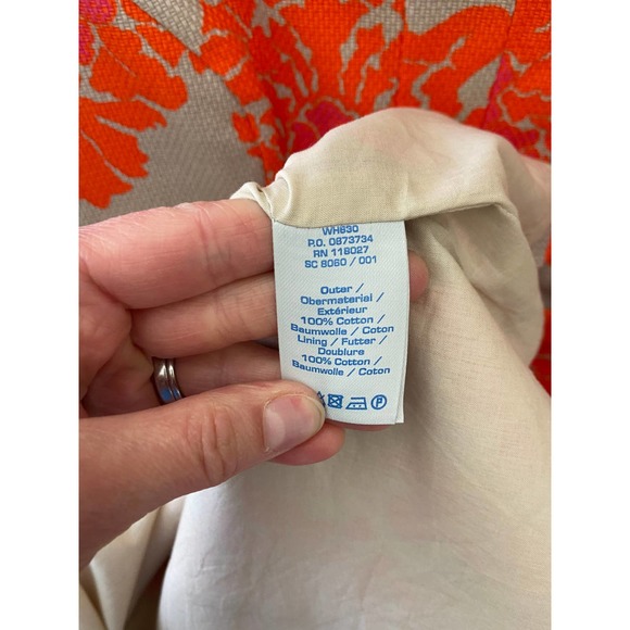 Boden Cap Sleeve Cotton Dress Women's Size 8R EUC - Picture 5 of 7